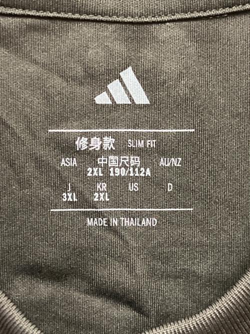 adidas（アディダス）adidas (アディダス) 半袖カットソー ブラック×ピンク サイズ:3XL 未使用品の古着・服飾アイテム