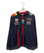 ORACLEオラクル）の古着「ジップパーカー」｜ネイビー×レッド
