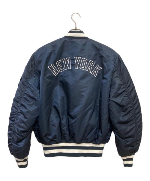 New Era（ニューエラ）New Era (ニューエラ) ALPHA (アルファ) MLB (エムエルビー) MA-1ジャケット ネイビー サイズ:Lの古着・服飾アイテム