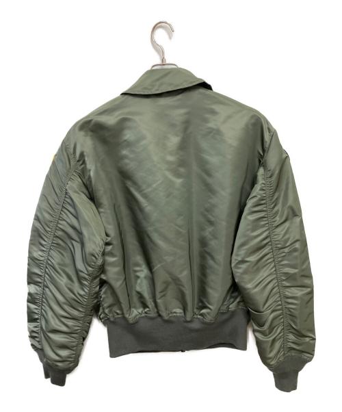 ALPHA（アルファ）ALPHA (アルファ) フライトジャケット グリーン サイズ:Lの古着・服飾アイテム