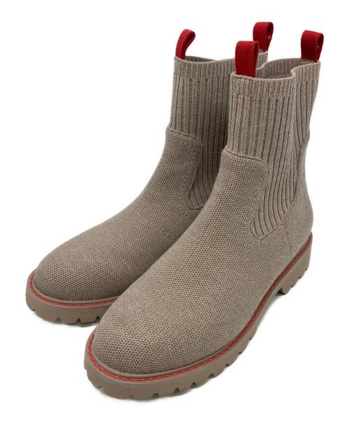 VIVAIA（ビバイア）VIVAIA (ビバイア) ショートブーツ ベージュ サイズ:37.5の古着・服飾アイテム