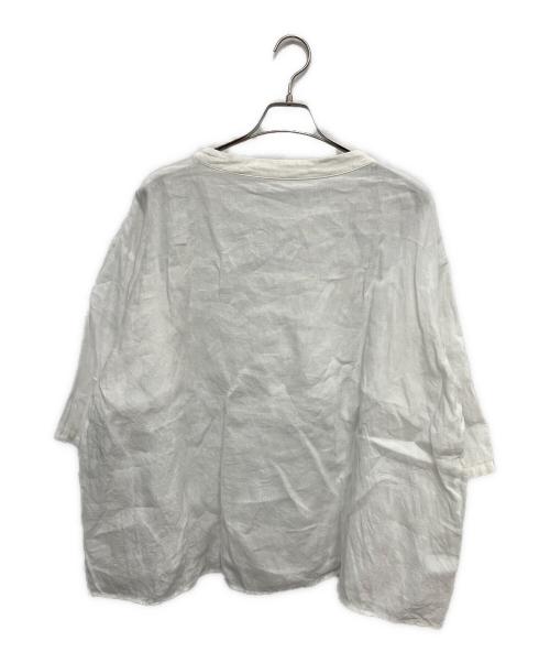 journal standard luxe（ジャーナルスタンダード ラックス）journal standard luxe (ジャーナルスタンダード ラックス) 半袖ブラウス ホワイト サイズ:SIZE Mの古着・服飾アイテム