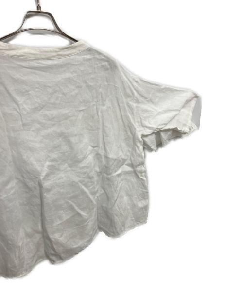 journal standard luxe（ジャーナルスタンダード ラックス）journal standard luxe (ジャーナルスタンダード ラックス) 半袖ブラウス ホワイト サイズ:SIZE Mの古着・服飾アイテム