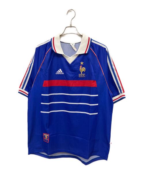 adidas（アディダス）adidas (アディダス) ゲームシャツ ブルー サイズ:Lの古着・服飾アイテム