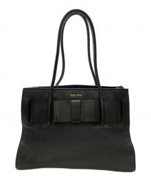 MIU MIU（ミュウミュウ）の古着「トートバッグ」｜ブラック