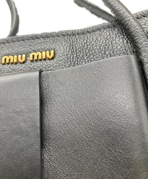 MIU MIU（ミュウミュウ）MIU MIU (ミュウミュウ) トートバッグ ブラックの古着・服飾アイテム