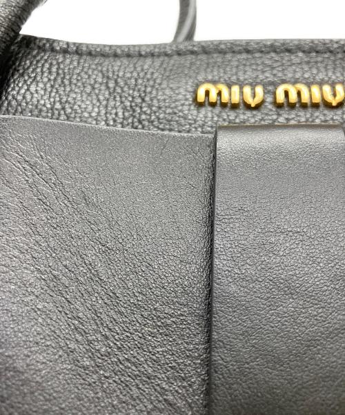 MIU MIU（ミュウミュウ）MIU MIU (ミュウミュウ) トートバッグ ブラックの古着・服飾アイテム