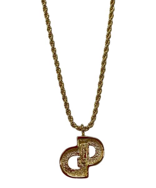Christian Dior（クリスチャン ディオール）Christian Dior (クリスチャン ディオール) ネックレス ゴールド×ホワイトの古着・服飾アイテム