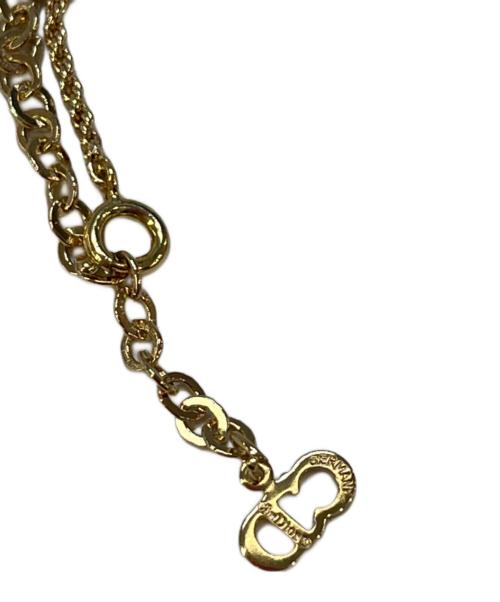 Christian Dior（クリスチャン ディオール）Christian Dior (クリスチャン ディオール) ネックレス ゴールド×ホワイトの古着・服飾アイテム