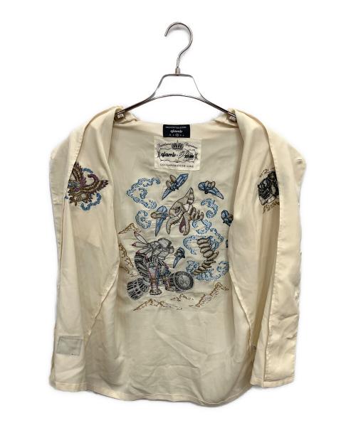 glamb（グラム）glamb (グラム) ジョジョと奇妙な冒険 半袖シャツ イエロー サイズ:2の古着・服飾アイテム