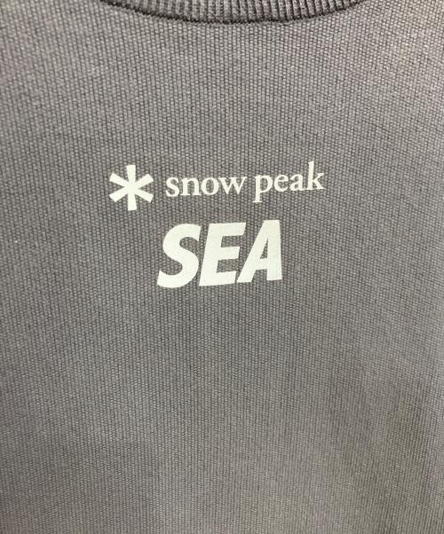 Snow peak（スノーピーク）Snow peak (スノーピーク) WIND AND SEA (ウィンダンシー) スウェット グレー サイズ:Mの古着・服飾アイテム