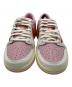 中古・古着 NIKE (ナイキ) Travis Scott (トラヴィススコット) ローカットスニーカー ホワイト×ピンク サイズ:25cm 未使用品：70000円