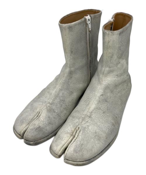 Maison Margiela（メゾンマルジェラ）Maison Margiela (メゾンマルジェラ) ショートブーツ ホワイト サイズ:43の古着・服飾アイテム