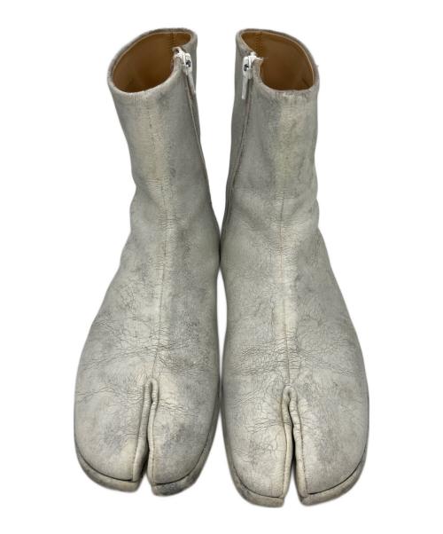 Maison Margiela（メゾンマルジェラ）Maison Margiela (メゾンマルジェラ) ショートブーツ ホワイト サイズ:43の古着・服飾アイテム