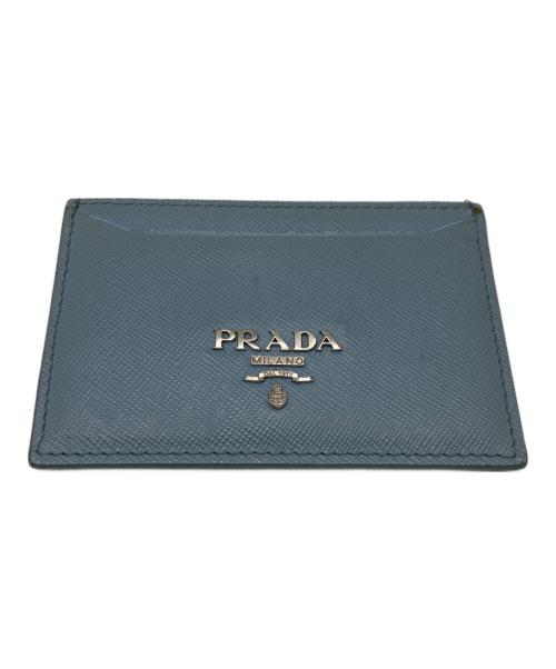 PRADA（プラダ）PRADA (プラダ) カードケース スカイブルーの古着・服飾アイテム