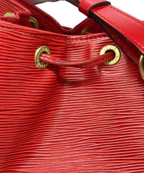 LOUIS VUITTON（ルイ ヴィトン）LOUIS VUITTON (ルイ ヴィトン) 巾着ショルダーバッグ レッドの古着・服飾アイテム