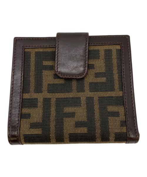 FENDI（フェンディ）FENDI (フェンディ) 2つ折り財布 ブラウンの古着・服飾アイテム