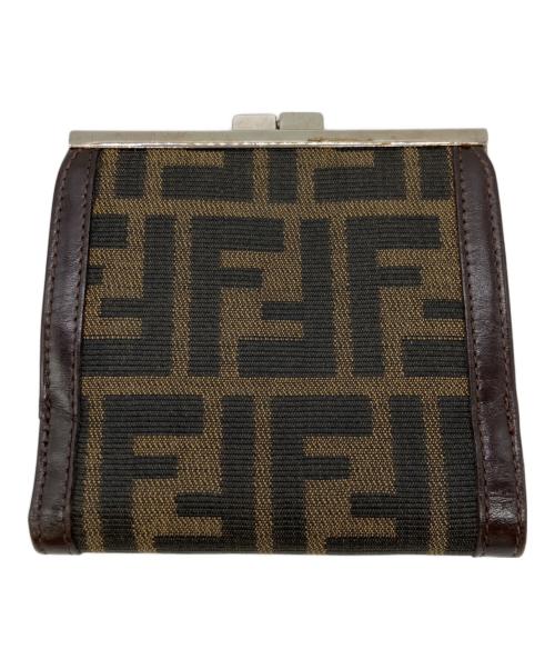 FENDI（フェンディ）FENDI (フェンディ) 2つ折り財布 ブラウンの古着・服飾アイテム