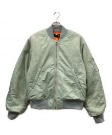 stussy（ステューシー）の古着「MA-1ジャケット」｜グリーン