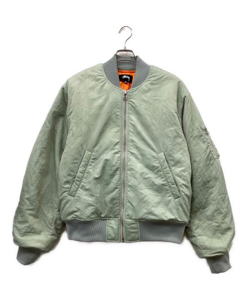 stussy（ステューシー）stussy (ステューシー) MA-1ジャケット グリーン サイズ:Mの古着・服飾アイテム