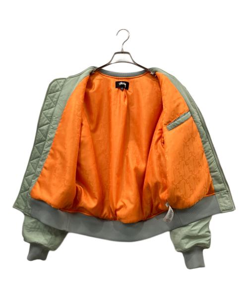 stussy（ステューシー）stussy (ステューシー) MA-1ジャケット グリーン サイズ:Mの古着・服飾アイテム