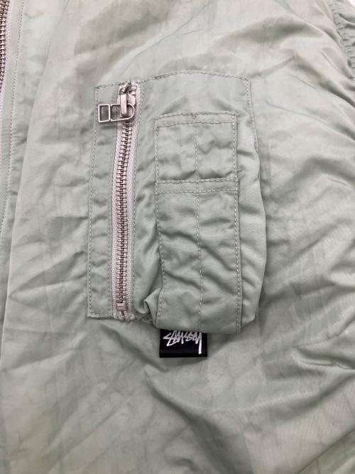 stussy（ステューシー）stussy (ステューシー) MA-1ジャケット グリーン サイズ:Mの古着・服飾アイテム