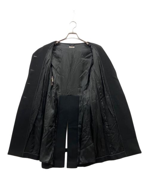 MIU MIU（ミュウミュウ）MIU MIU (ミュウミュウ) ウールコート ブラック サイズ:38の古着・服飾アイテム