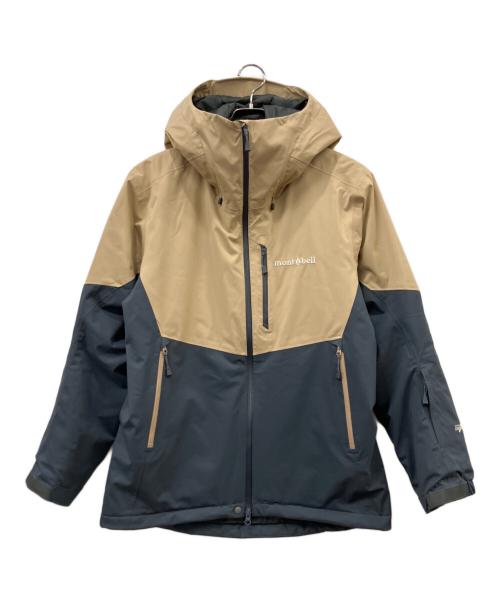 mont-bell（モンベル）mont-bell (モンベル) 中綿ジャケット ベージュ×ブラック サイズ:Mの古着・服飾アイテム