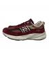 NEW BALANCE (ニューバランス) ローカットスニーカー ボルドー サイズ:28cm：12000円