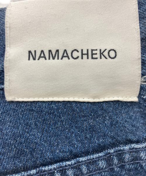 NAMACHEKO（ナマチェコ）NAMACHEKO (ナマチェコ) デニムパンツ インディゴ×ホワイト サイズ:Sの古着・服飾アイテム