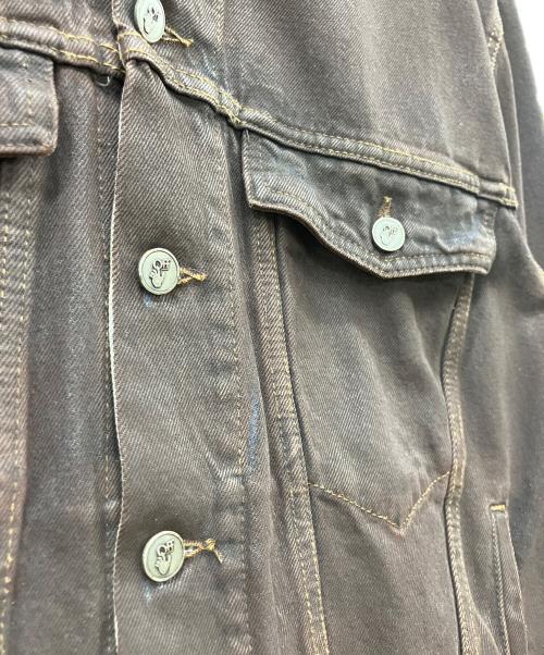 OFFWHITE（オフホワイト）OFFWHITE (オフホワイト) デニムジャケット ブラウン サイズ:XLの古着・服飾アイテム