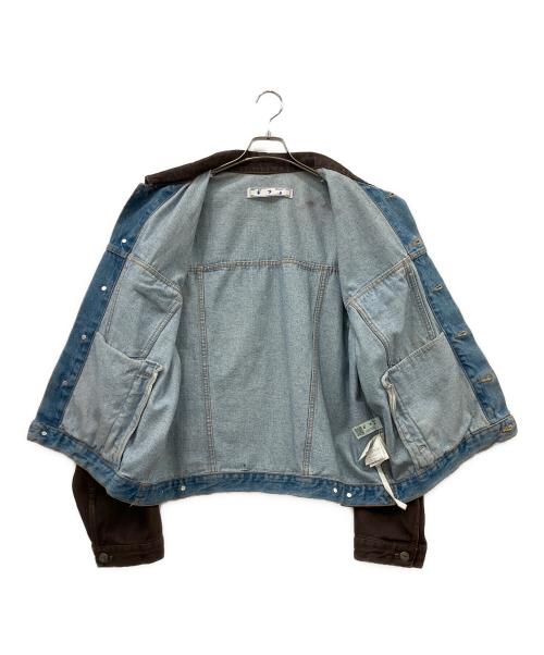 OFFWHITE（オフホワイト）OFFWHITE (オフホワイト) デニムジャケット ブラウン サイズ:XLの古着・服飾アイテム