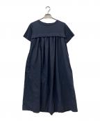 Leilianレリアン）の古着「半袖ワンピース」｜ネイビー