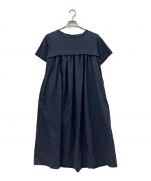 Leilian（レリアン）の古着「半袖ワンピース」｜ネイビー