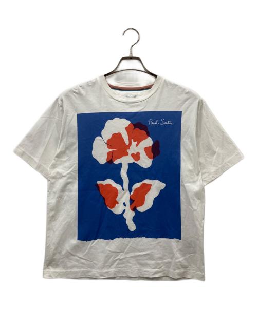 PAUL SMITH（ポールスミス）PAUL SMITH (ポールスミス) 半袖カットソー ホワイト サイズ:Mの古着・服飾アイテム