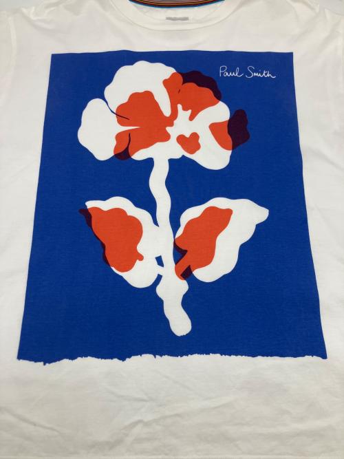 PAUL SMITH（ポールスミス）PAUL SMITH (ポールスミス) 半袖カットソー ホワイト サイズ:Mの古着・服飾アイテム
