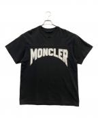 MONCLERモンクレール）の古着「23SS グリッター ラメ ロゴ フットボール Tシャツ」｜ブラック