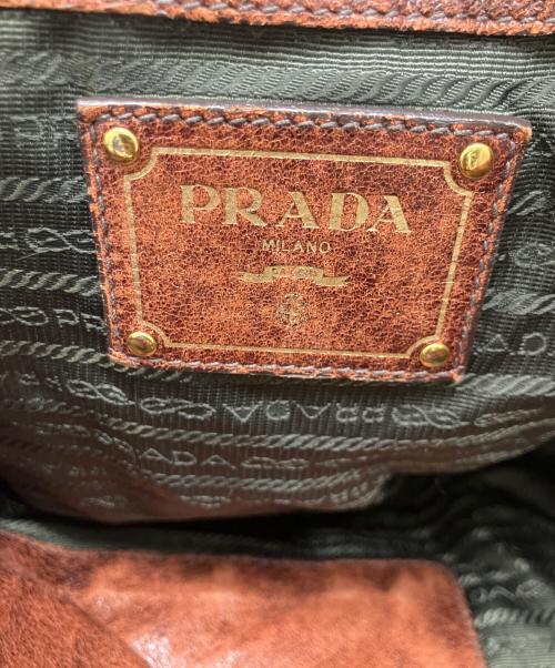 PRADA（プラダ）PRADA (プラダ) トートバッグ ブラウンの古着・服飾アイテム
