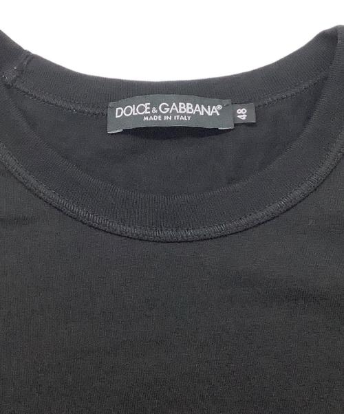 DOLCE & GABBANA（ドルチェ＆ガッバーナ）DOLCE & GABBANA (ドルチェ＆ガッバーナ) 半袖カットソー ブラック サイズ:48の古着・服飾アイテム
