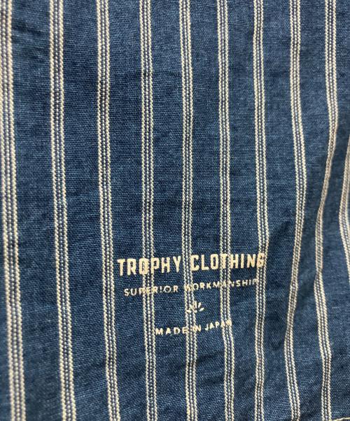Trophy Clothing（トロフィークロージング）Trophy Clothing (トロフィークロージング) 長袖シャツ ブルー サイズ:size14の古着・服飾アイテム