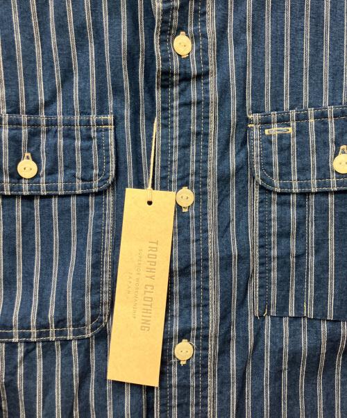 Trophy Clothing（トロフィークロージング）Trophy Clothing (トロフィークロージング) 長袖シャツ ブルー サイズ:size14の古着・服飾アイテム