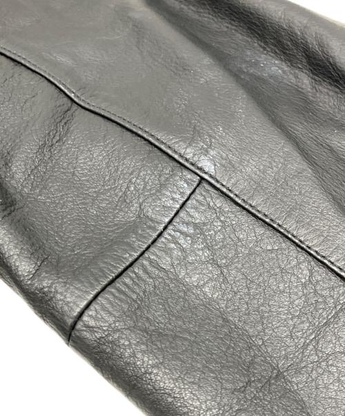 HARLEY-DAVIDSON（ハーレーダビッドソン）HARLEY-DAVIDSON (ハーレーダビッドソン) シングルライダースジャケット ブラック×イエロー サイズ:Sの古着・服飾アイテム