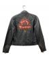 HARLEY-DAVIDSON (ハーレーダビッドソン) シングルライダースジャケット ブラック×イエロー サイズ:S：10000円