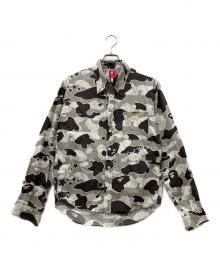 A BATHING APE（アベイシングエイプ）の古着「長袖シャツ」｜グレー