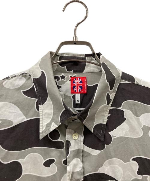 A BATHING APE（アベイシングエイプ）A BATHING APE (アベイシングエイプ) 長袖シャツ グレー サイズ:Mの古着・服飾アイテム