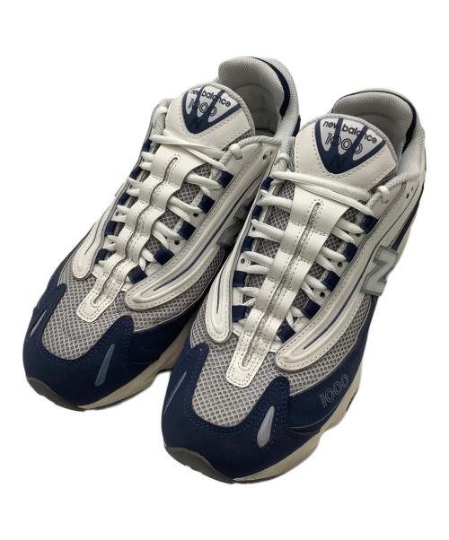 NEW BALANCE（ニューバランス）NEW BALANCE (ニューバランス) ローカットスニーカー ホワイト×ブルー サイズ:28cmの古着・服飾アイテム