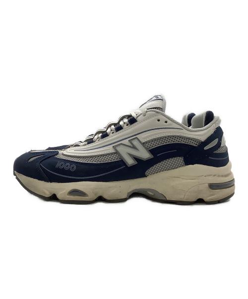 NEW BALANCE（ニューバランス）NEW BALANCE (ニューバランス) ローカットスニーカー ホワイト×ブルー サイズ:28cmの古着・服飾アイテム