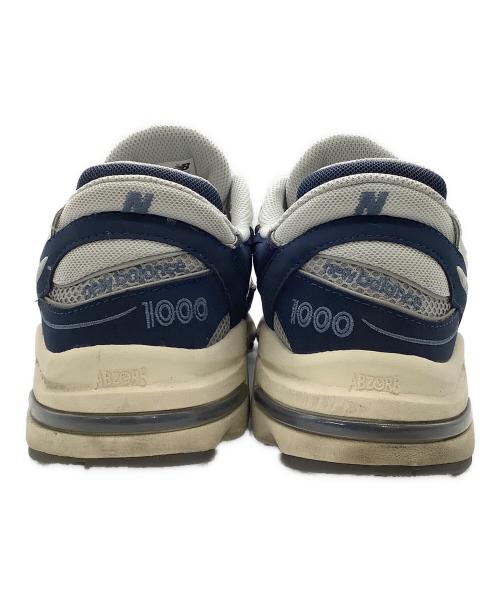 NEW BALANCE（ニューバランス）NEW BALANCE (ニューバランス) ローカットスニーカー ホワイト×ブルー サイズ:28cmの古着・服飾アイテム