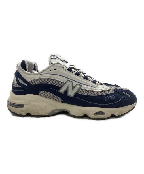 NEW BALANCE（ニューバランス）NEW BALANCE (ニューバランス) ローカットスニーカー ホワイト×ブルー サイズ:28cmの古着・服飾アイテム