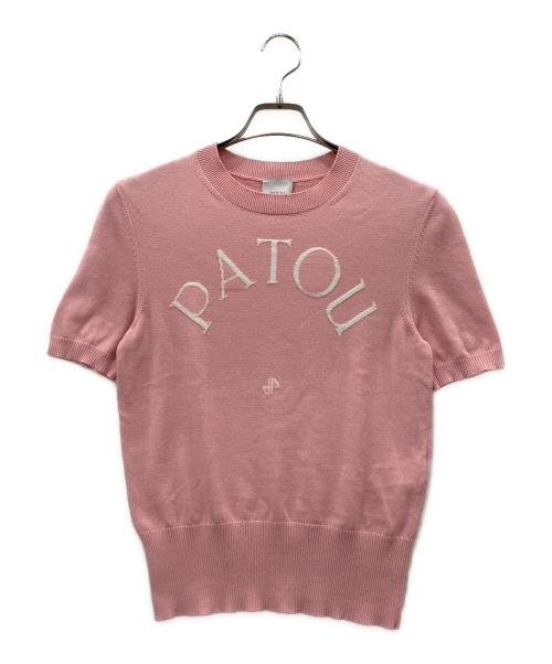 patou（パトゥ）patou (パトゥ) 半袖ニット ピンク サイズ:Lの古着・服飾アイテム